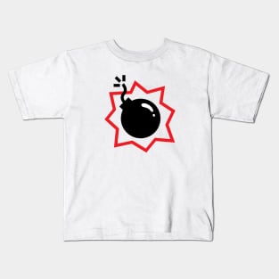 Simplistic Cartoon Bomb Kids T-Shirt